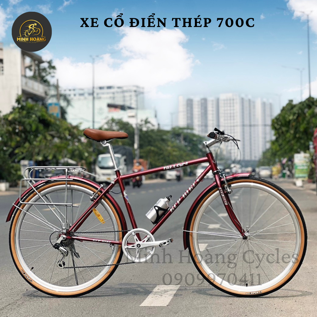 XE ĐẠP CỔ ĐIỂN 700C - ĐỎ