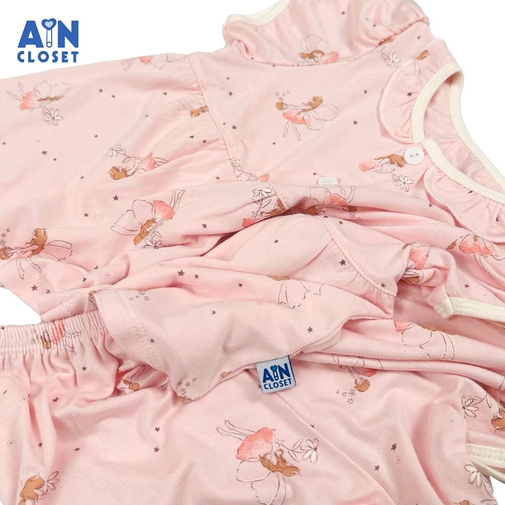 Bộ quần áo Ngắn bé gái họa tiết Bé Múa Ballet thun lụa - AICDBG7Q54BM - AIN Closet