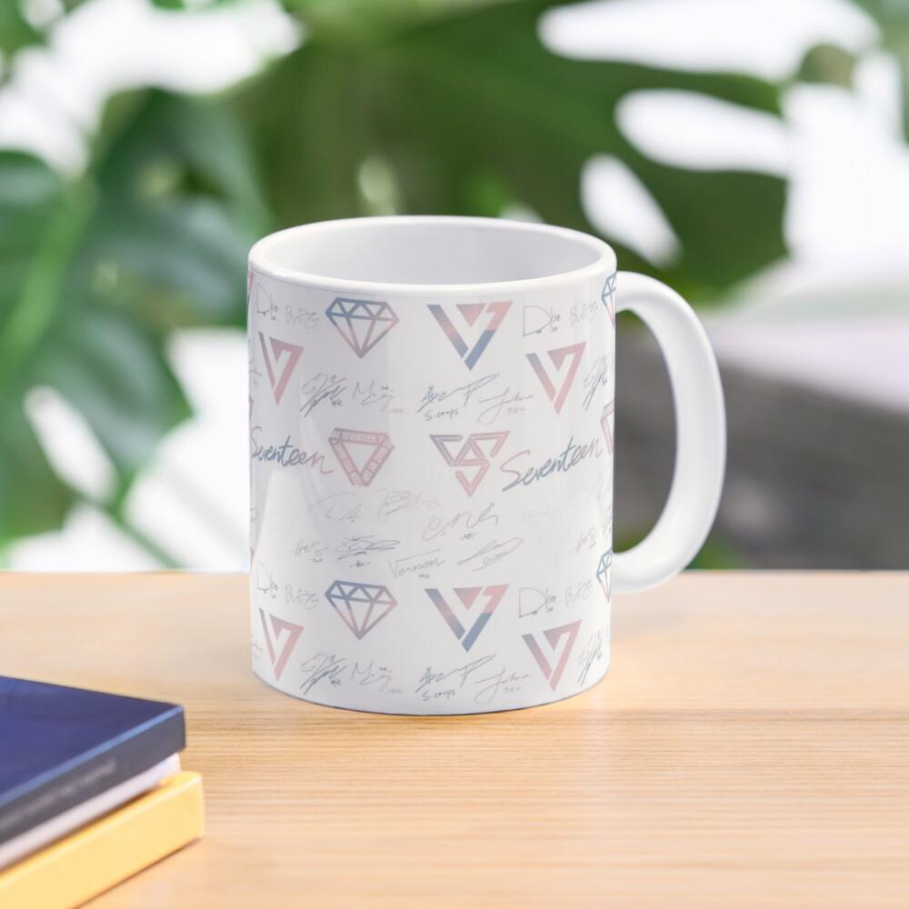 Cốc Sứ, Ly Sứ In Logo Seventeen Chữ Kí