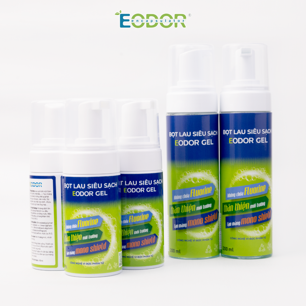 Bọt Lau Siêu Sạch Bề Mặt EODOR GEL 100/200ml. Công Nghệ Vi Bọc Phân Tử