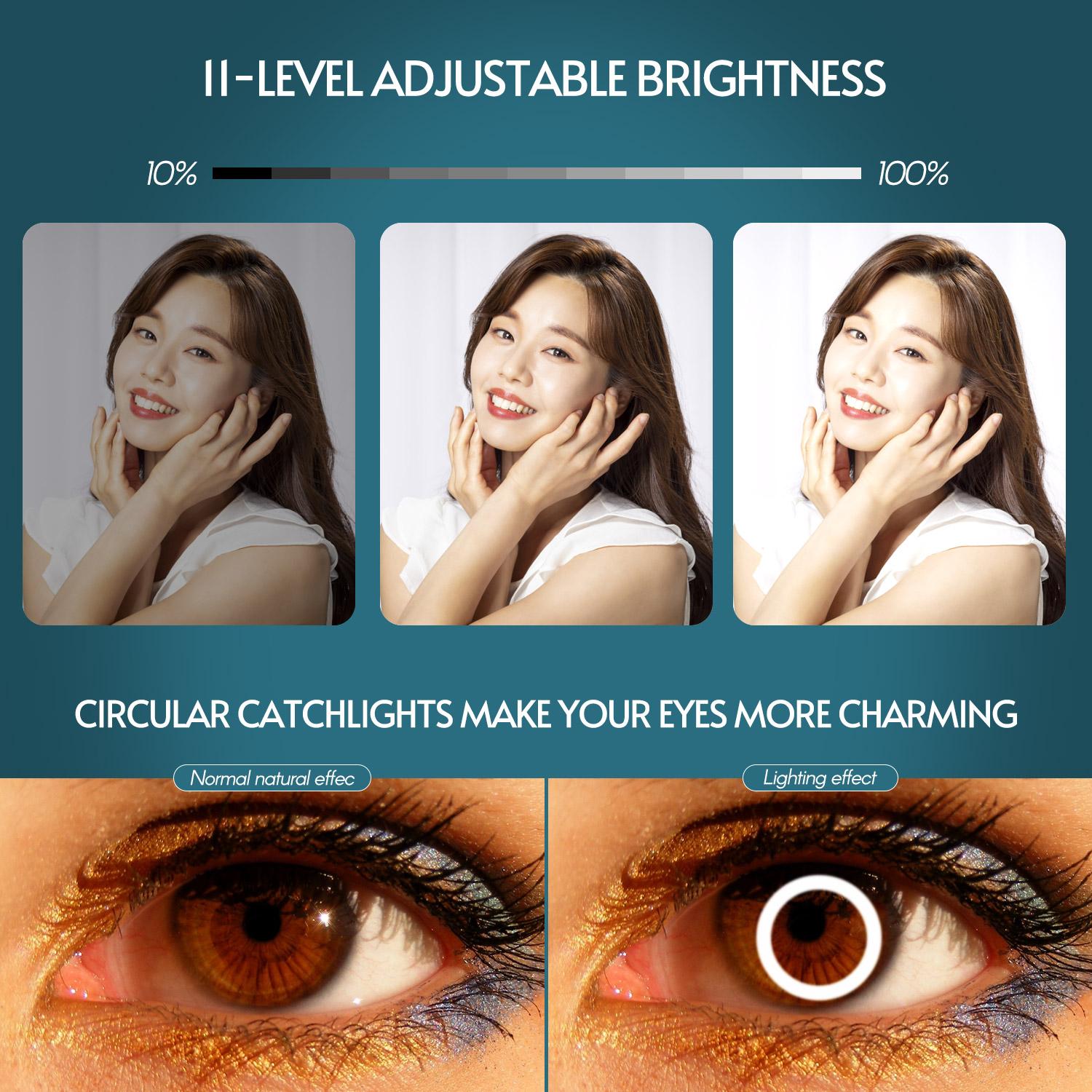 Đèn livestream 16cm 3000K-6500K Điều khiển từ xa