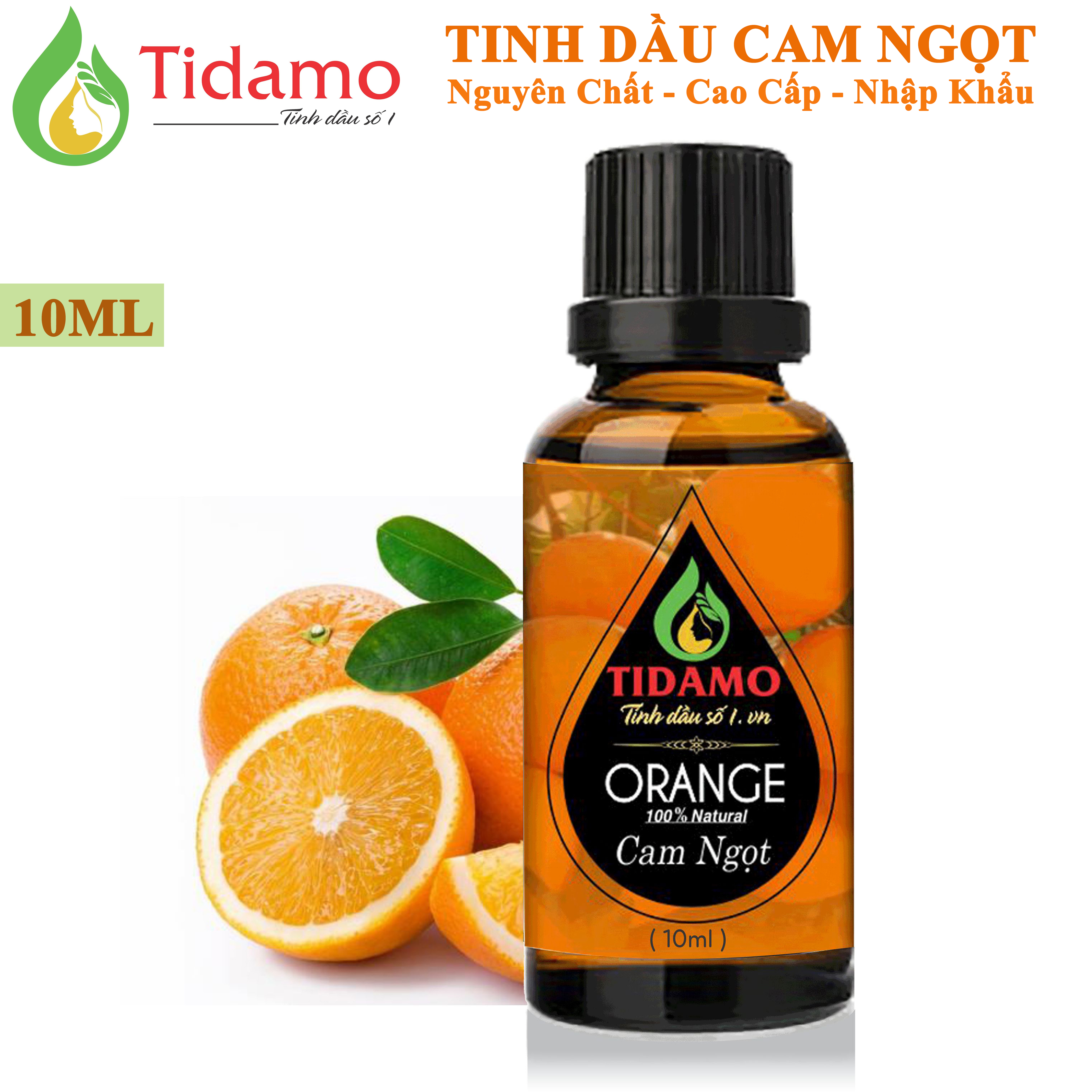 Tinh Dầu Xông Phòng Cam Ngọt Cao Cấp - Tinh dầu Cam Nguyên Chất Sử Dụng Với Máy Khuếch Tán Tinh Dầu Giúp Thư Giãn Tinh Thần, Khử Mùi, Xua Đuổi Côn Trùng