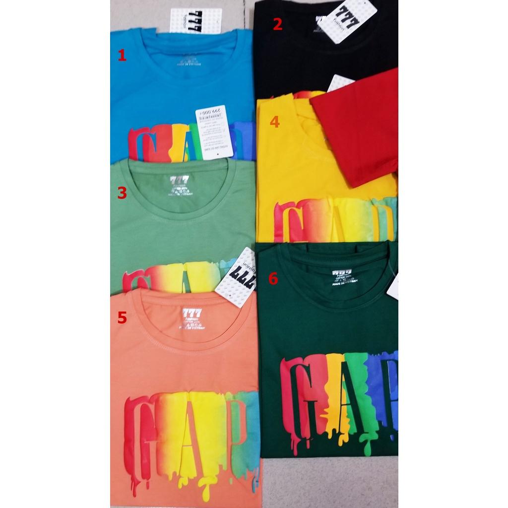 Áo thun cotton Thái hình nổi chữ cho nam nữ và các bạn tuổi teen 40-60kg