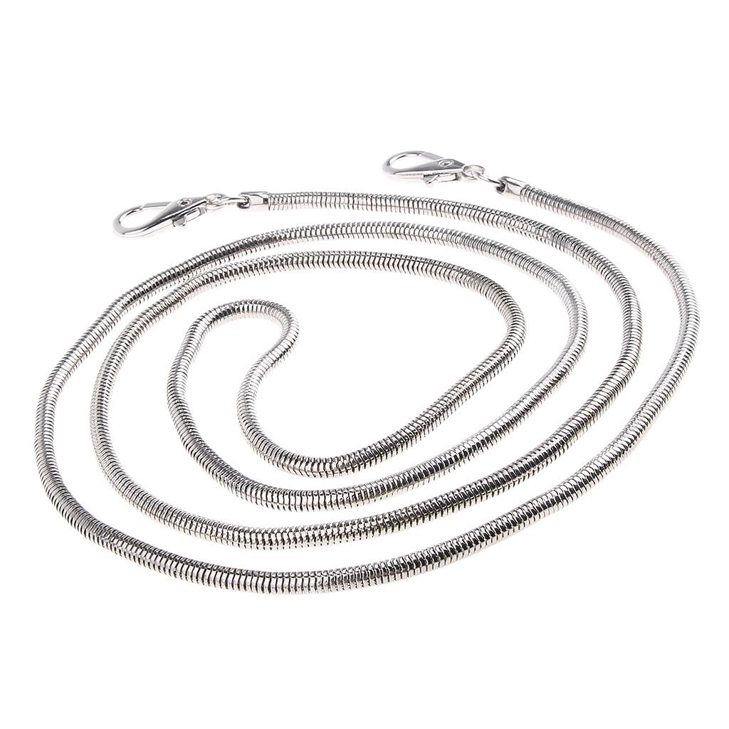 Women's Retro Metal Chain Handbag Purse Buckle Strap DIY Bag Accessories 120 cm
