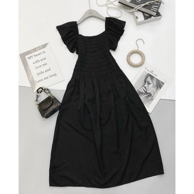 Váy suông chun ngực cánh tiên