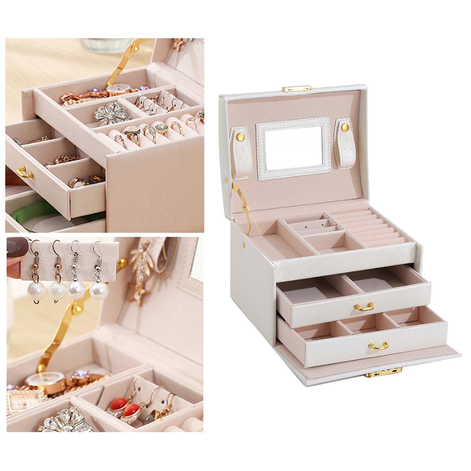Jewelry Box with  with  and Mirror Case