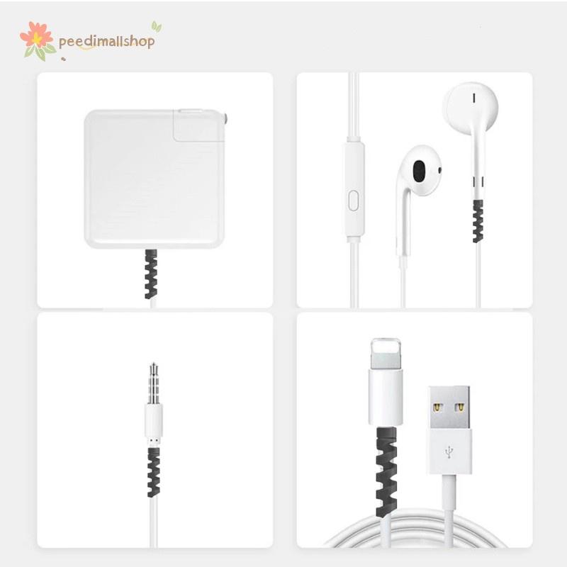 2pcs Dây quấn nút lò xo silicon Phụ Kiện Bảo Vệ Dây Cáp Sạc Cho iPhone Android Nắp bảo vệ Dây Cáp Sạc Chống Gãy Dây Sạc