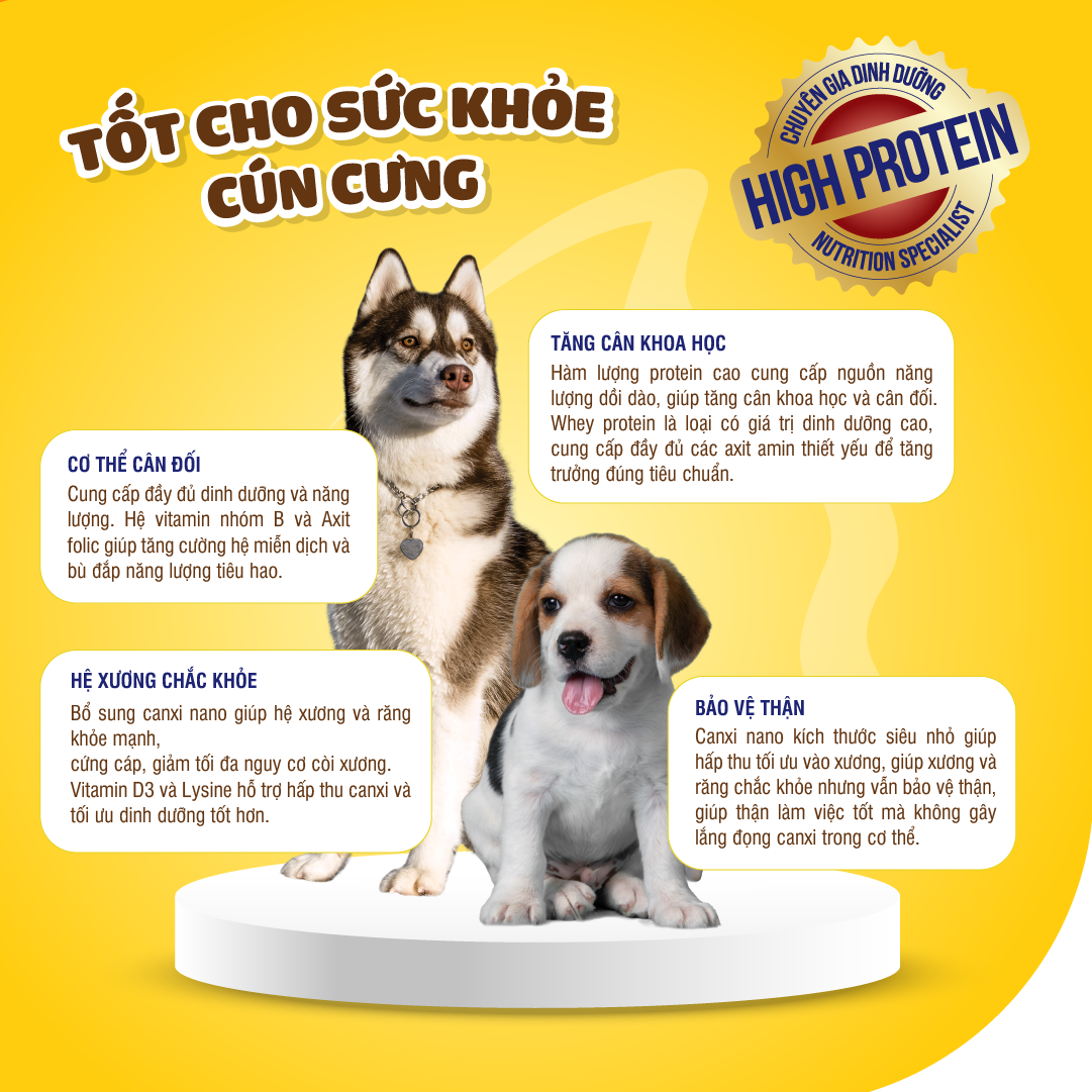 Dr.Kyan - Sữa bột PETSURE - Cao năng lượng cho chó hộp 110g