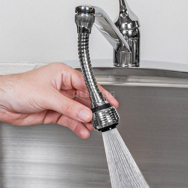 SIÊU RẺ - VÒI NƯỚC INOX GẮN BỒN RỬA XOAY 360 TIỆN DỤNG