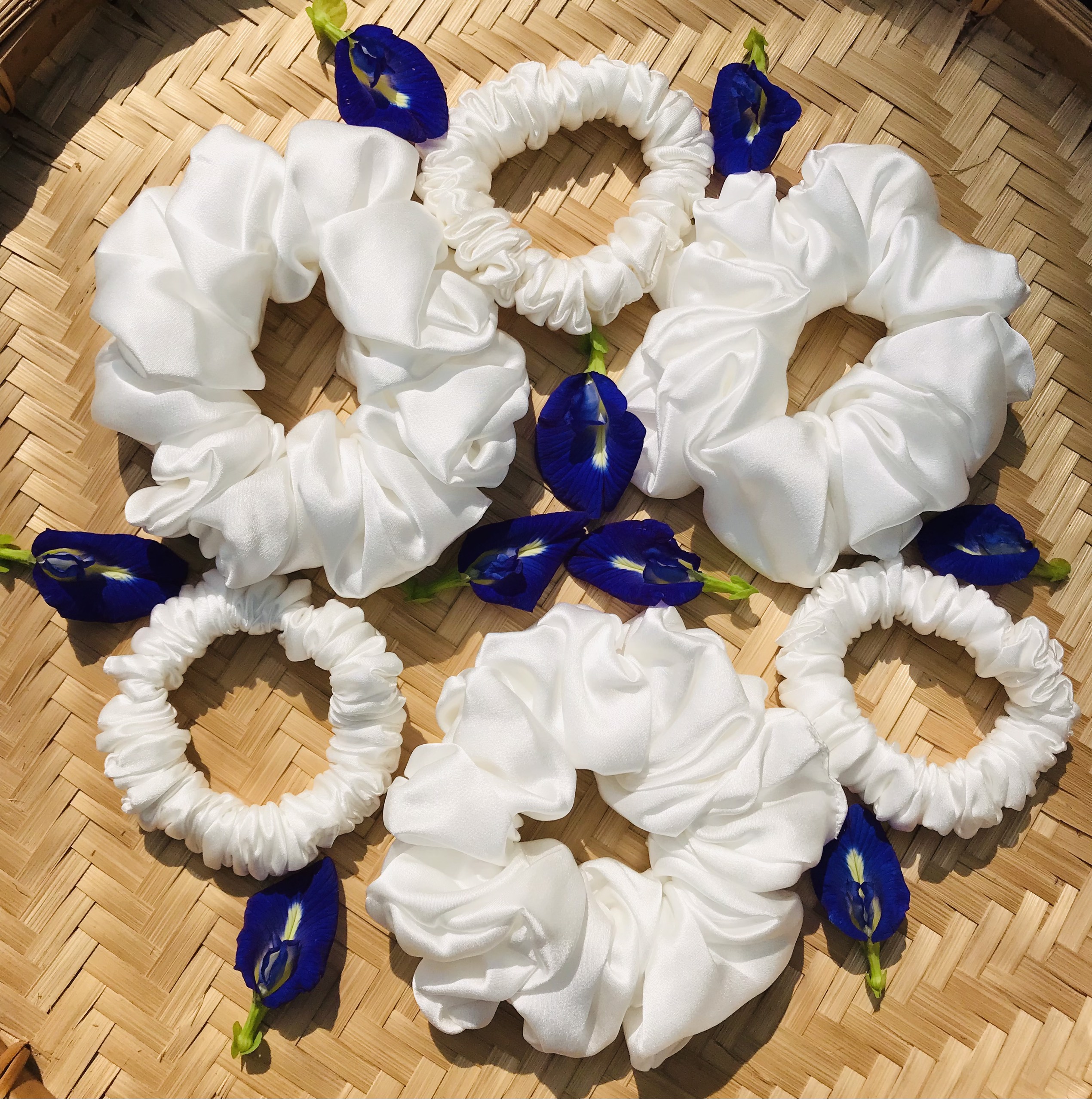 Dây Buộc Tóc Màu bản lớn 5cm,Thời Trang Cho Nữ, Dây Buộc Vải lụa tơ tằm , Silk Scrunchie Băng Đô Co Giãn Đơn Giản, Sang trọng Cho Nữ, Băng Đô lụa Satin Buộc Tóc Cho Bé Gái Phụ Kiện Tóc