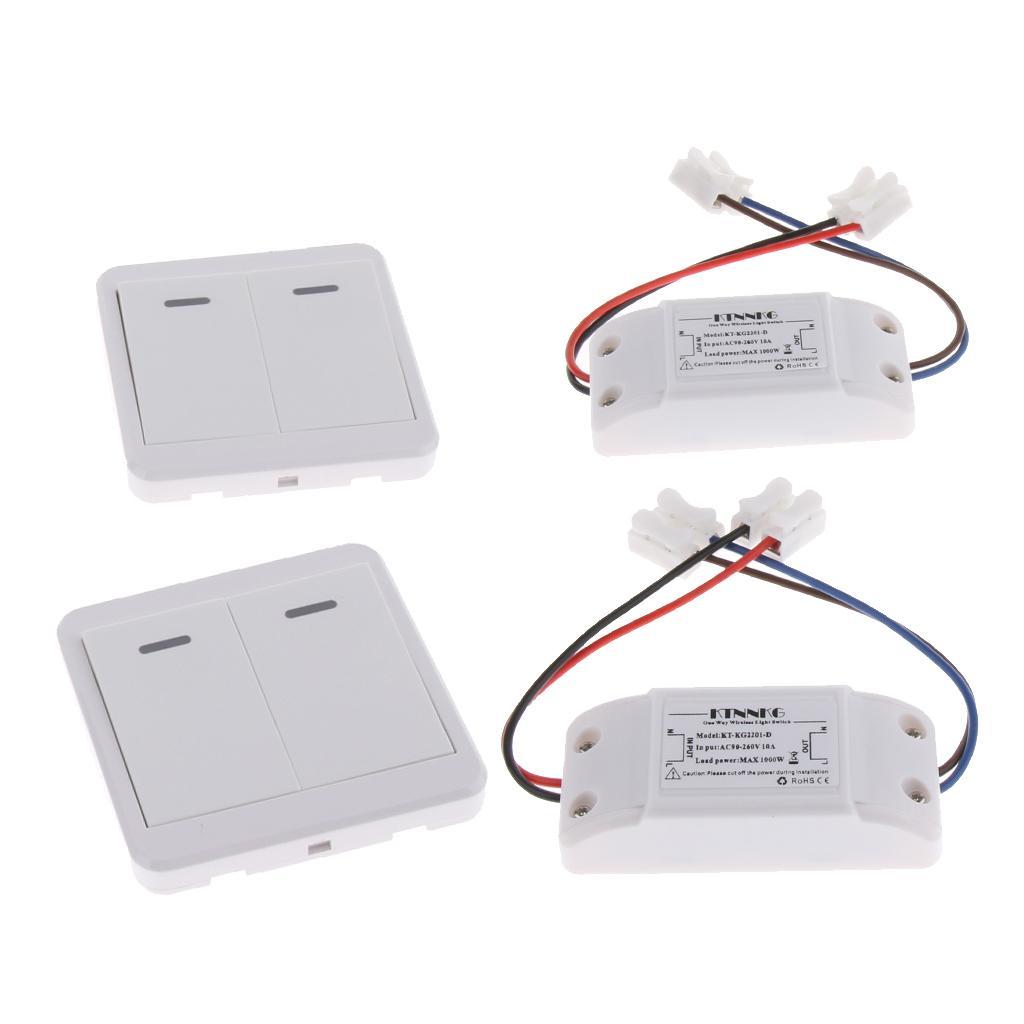 Home Wireless ON/OFF Switch Remote Control Wall Panel Remote Lights