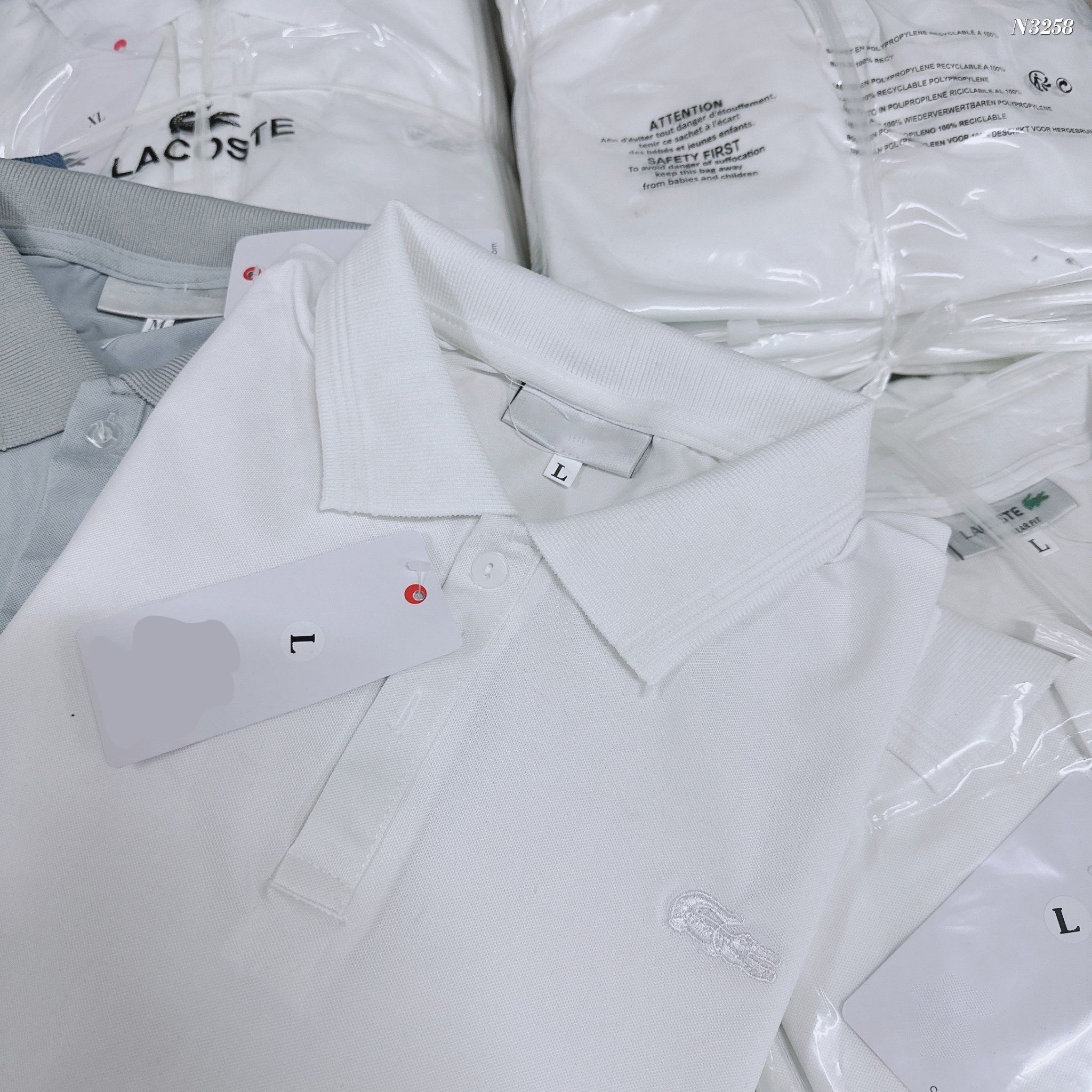 Áo polo nam màu trắng kiểu dáng cổ điển sang trọng lịch sự chất kiệu vải cá sấu thoáng mát thấm mồ hôi dễ dàng phối đồ size từ 50-75kg