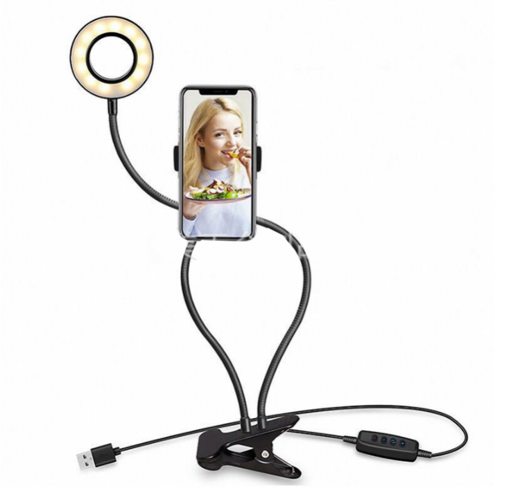Đế kẹp điện thoại có đèn Led Likestream TIKTOK STN-V109