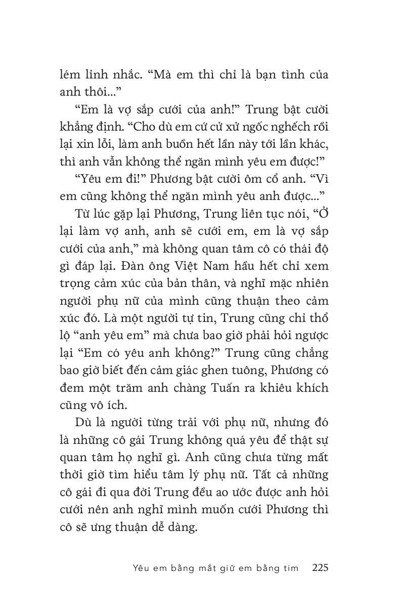 Yêu Em Bằng Mắt, Giữ Em Bằng Tim - Tặng Kèm Chữ Ký Tác Giả