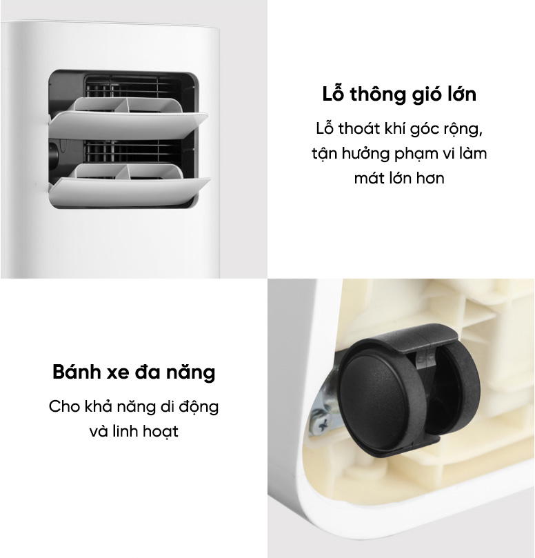 Hình ảnh Điều hòa di động NEW WIDETECH sử dụng app Xiaomi Mihome Hàng chính hãng