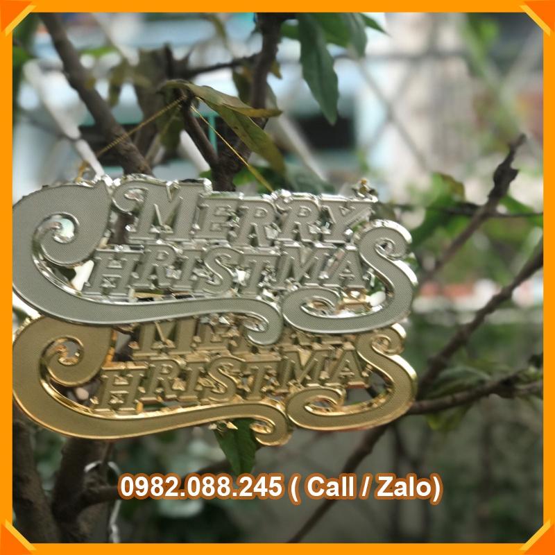 Phụ kiện trang trí noel Chữ merry christmas trang trí noel nhiều kích cỡ