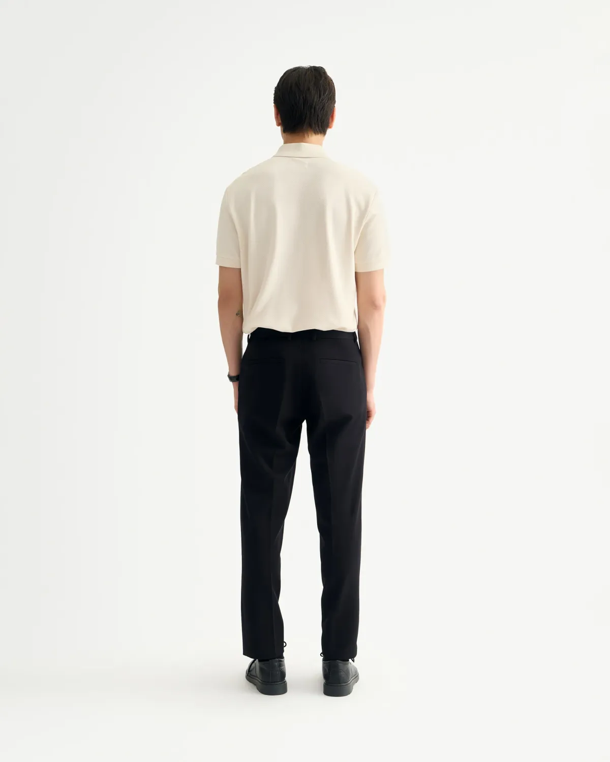 Quần Tây Nam Thanh Lịch Tôn Dáng Form Slim Màu Đen - ROUTINE 10S25PFO012