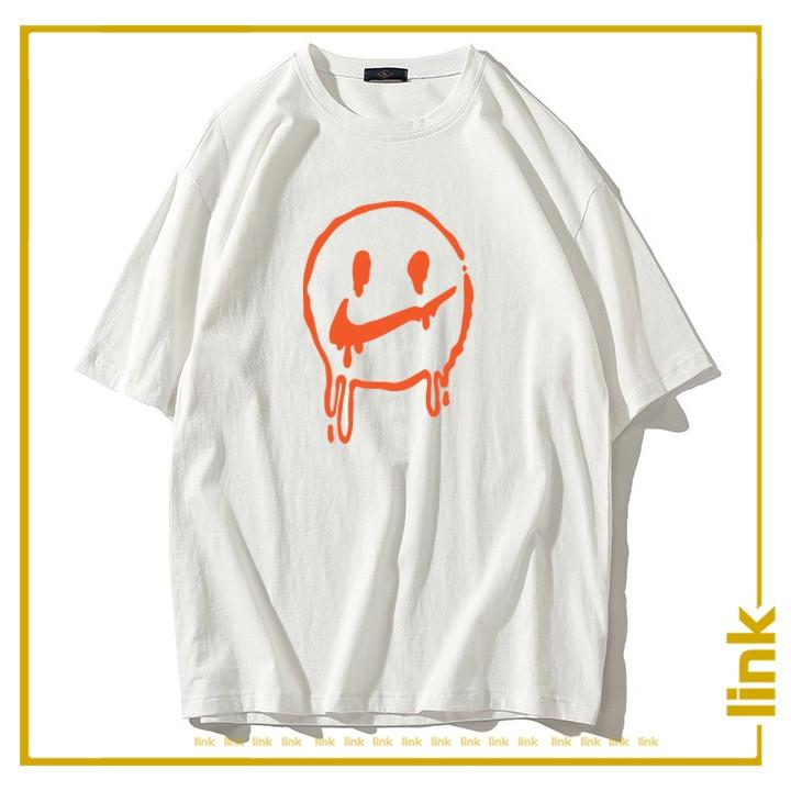Áo thun nữ tay lỡ logo MẶT CHẢY trước ngực UNISEX