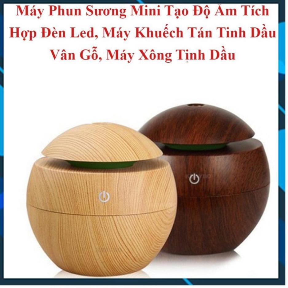 Máy xông tinh dầu vân gỗ