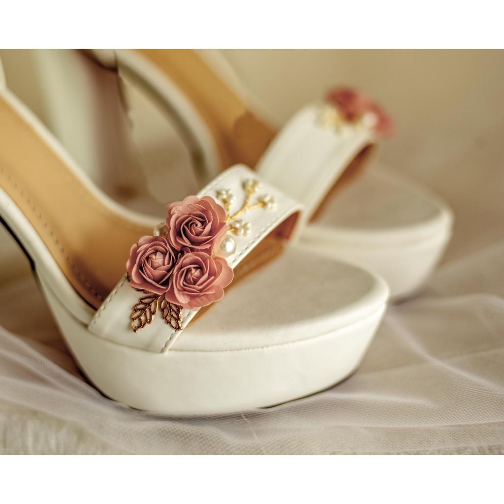 GIÀY CƯỚI - GIÀY CÔ DÂU BEJO H92 THUYỀN HOA HỒNG - WEDDING SHOES