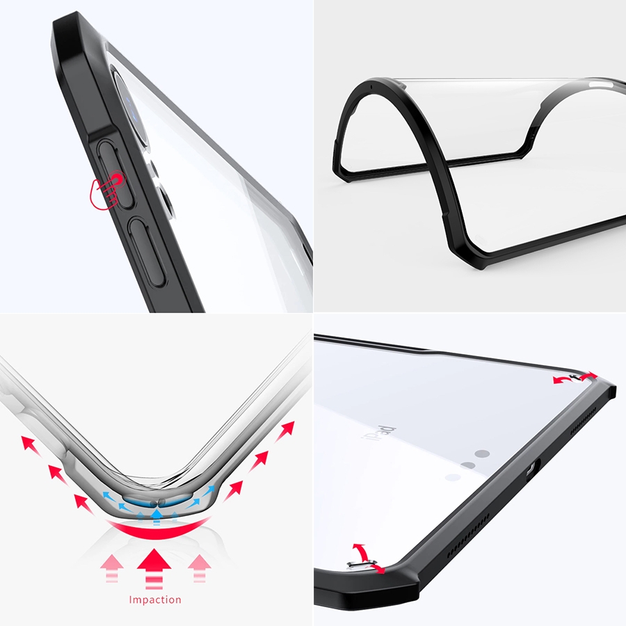 Ốp lưng XUNDD cao cấp chống sốc, mặt lưng trong suốt bảo vệ iPad Air 2019/Pro 10.5 inch 2017 - Hàng Nhập Khẩu