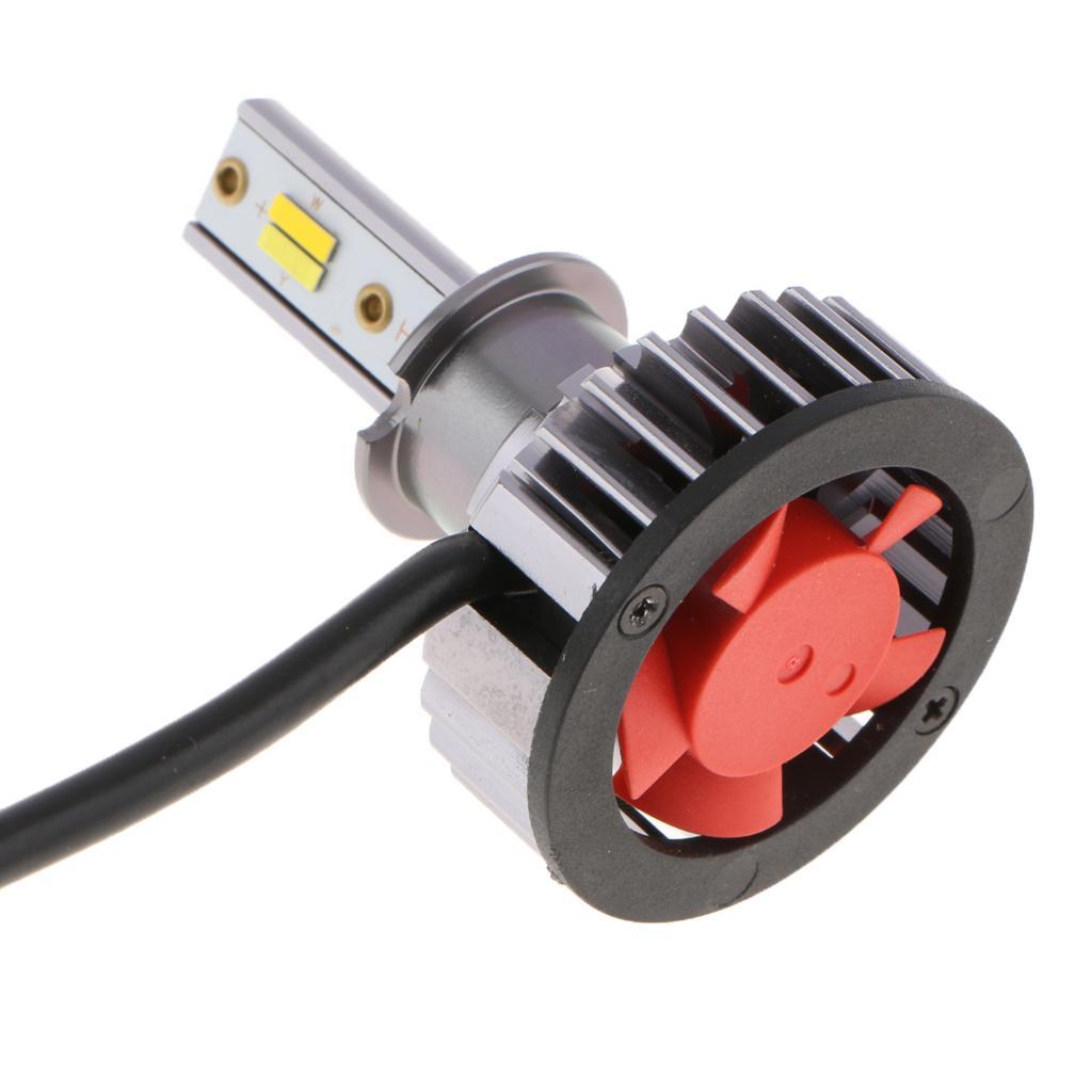 2X H3 3-color 6000K 3000K 4300K MINI LED Headlight Replacement Conversion Kit