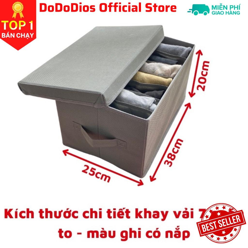 Hộp vải chia 7 ngăn dododios đựng quần áo - hàng chính hãng