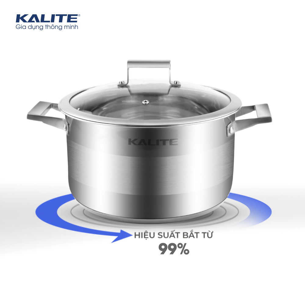 Bộ nồi chảo 5 món Kalite KL 339, chất liệu inox 304, hàng Thái Lan bảo hành 3 năm, hàng chính hãng