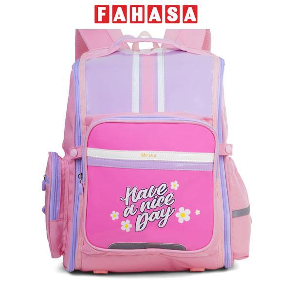 Ba Lô Chống Gù Have A Nice Day - Mr.Vui 1041 - Màu Hồng