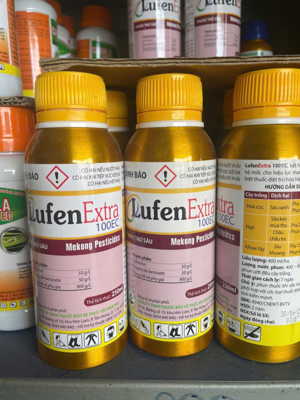Lufen Extra 100EC Mekong (250ml) Thuốc Diệt Trừ Sâu Tơ, Sâu Keo Mùa Thu, Sâu Cuốn Lá, Sâu Đục Quả Kháng Thuốc