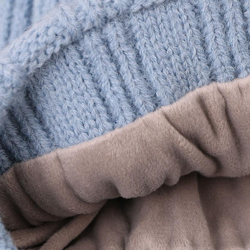 2 Chiếc Nón Cho Bé Mùa Đông Ấm Cô Gái Pompon Mũ Và Khăn Bộ Dệt Kim Ấm Tóc Tiên Bộ Đội Khăn Dày Beanies Nón chắc Chắn Bé Mũ Lưỡi Trai