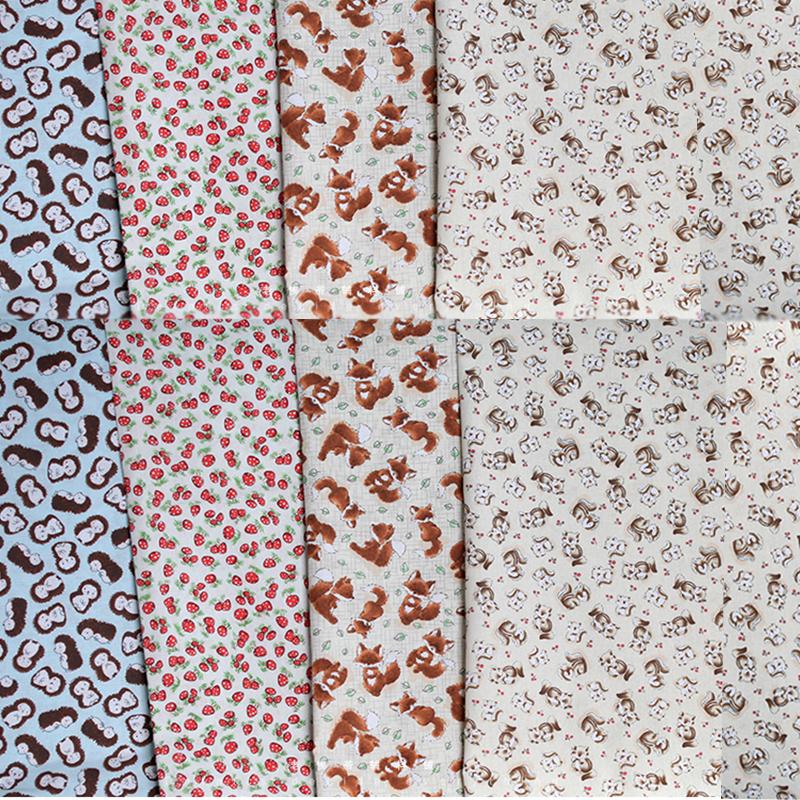 Dailylike Calico Vải Hai Dây Vải Quilting Vải Bông Vải May Quilting Vải Bông Tấm Vải 50CM Không phai màu