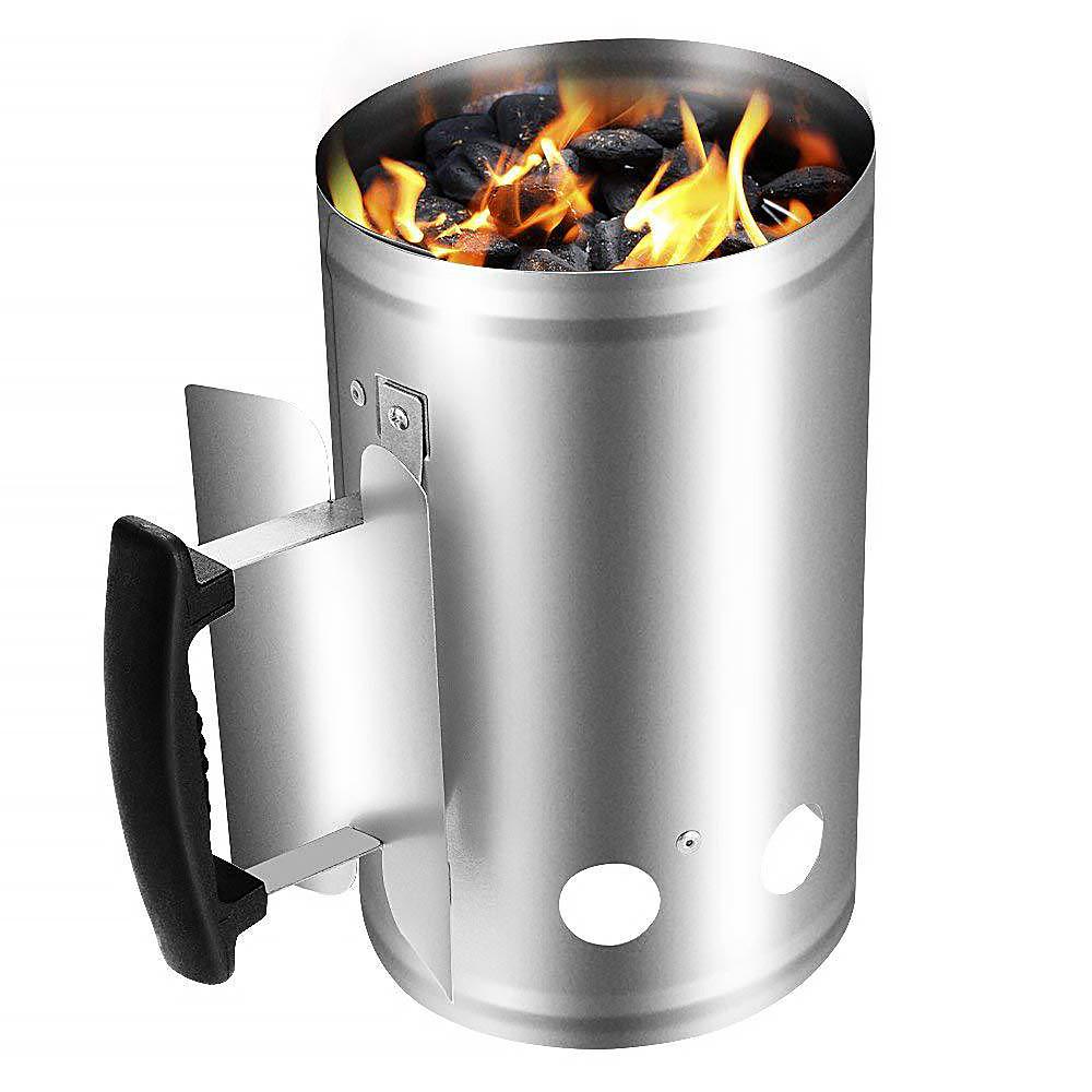 Thịt Nướng Lửa Bật Lửa Ống Khói Khởi Động Than Thép Nhanh Nhanh Lửa Bật Lửa Dùng Cho Cắm Trại Dã Ngoại BBQ Phụ Kiện Nhà Bếp