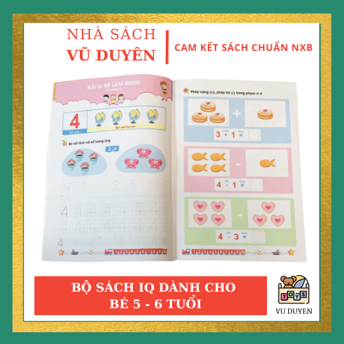 Sách - Bộ phát triển IQ cho bé 5 đến 6 tuổi