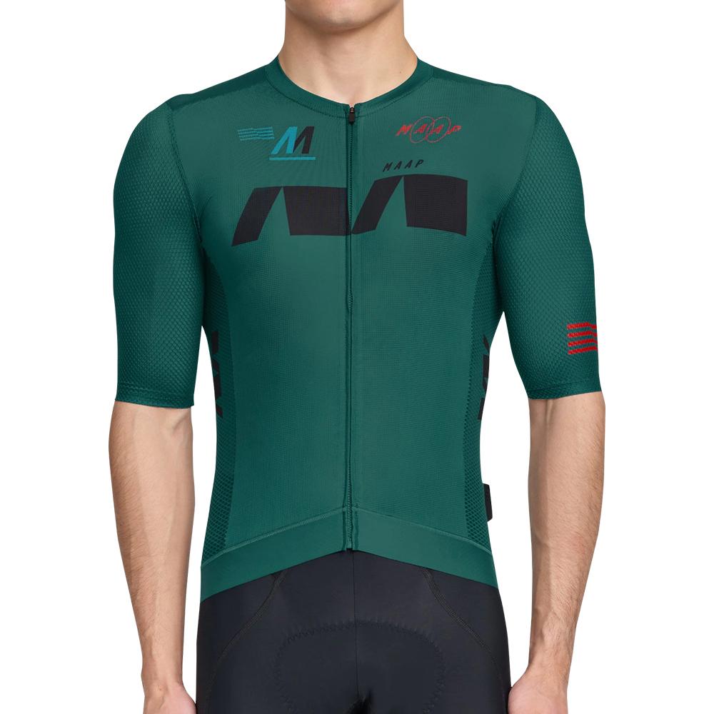 2023 MAAP Đi Xe Đạp Áo Trọng Lượng Nhẹ Pro Đội Mtb Maillot Nữ Tay Ngắn Xe Đạp Đường Bộ Áo Sơ Mi Áo Lưới Thoáng Khí Xe Đạp Quần Áo Color: maap1003 Size: XXL