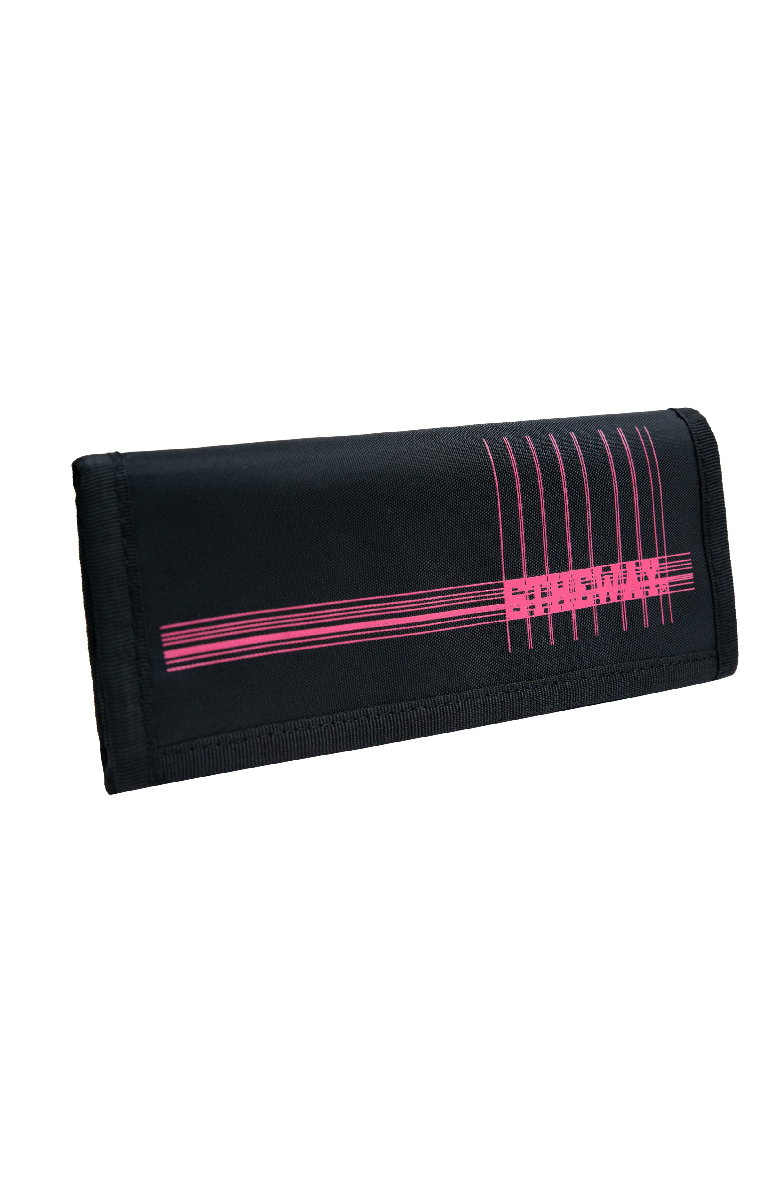 Ví Dài Đen Chữ Hồng 5THEWAY aka /PUBLIC ICON/ LONG WALLET in HOT PINK