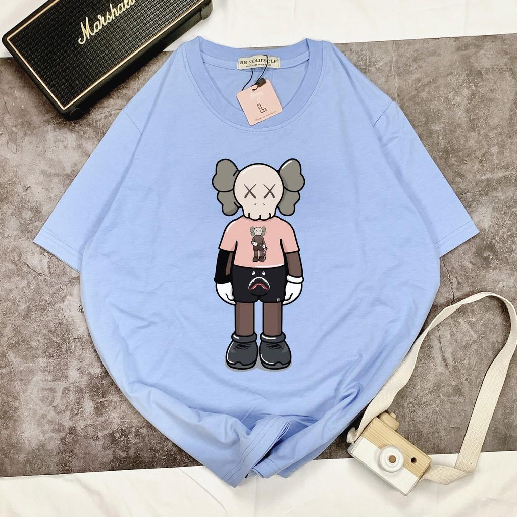 Áo thun tay ngắn Be Yourself unisex size M L XL - Gấu áo hồng