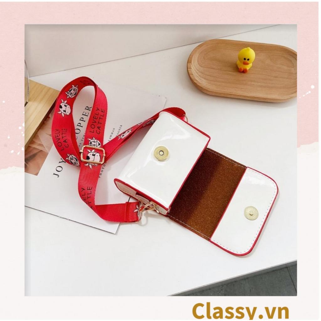 Túi mini Classy hình vuông nhiều màu họa tiết hoạt hình siêu dễ thương T584