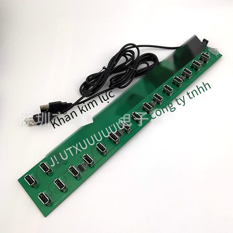 Đầu ra sạc đồng thời USB đa cổng phong cách mới nhất Giải pháp bảng mạch PCBA Phát triển bảng hai lớp PC 30 kết nối