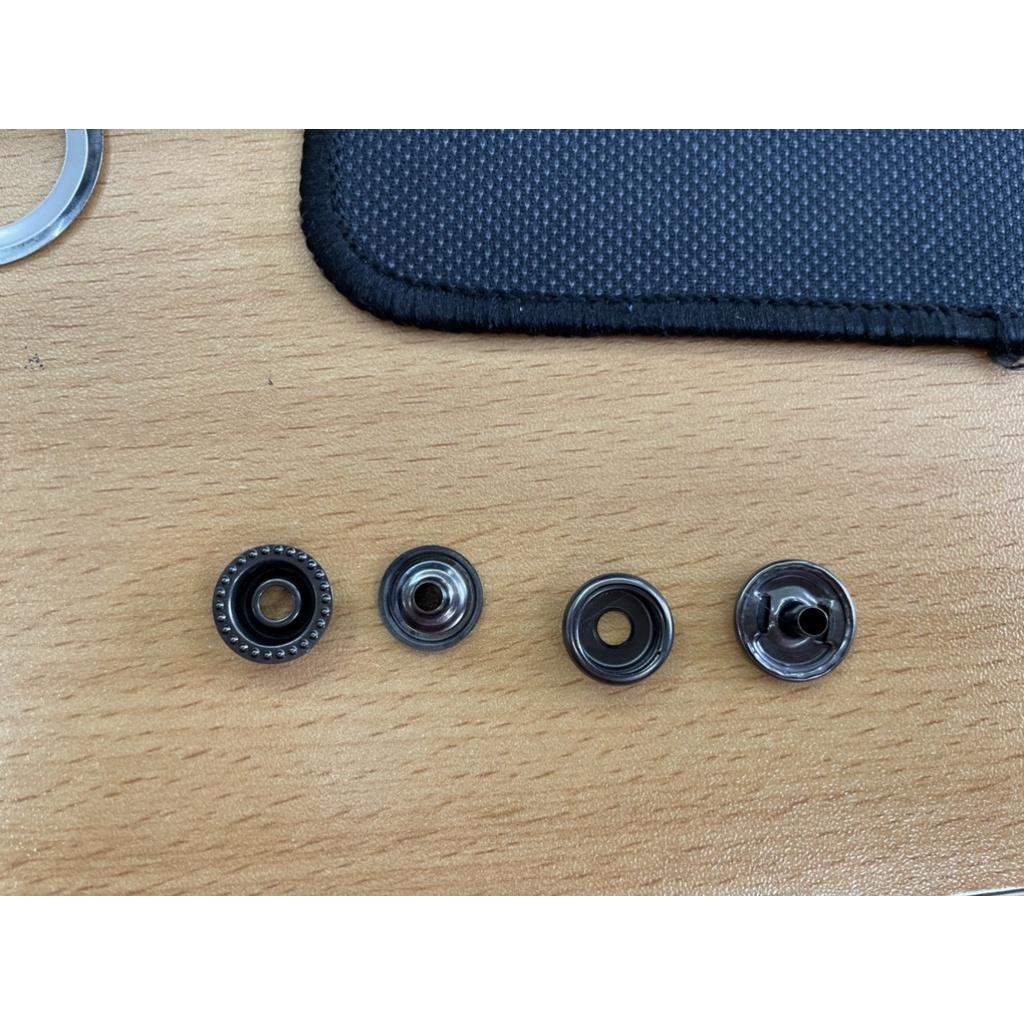 Nút bấm 4 thành phần Cúc bấm Loại 12mm Bằng thau không gỉ Màu bạc,vàng,đồng,đen Phụ liệu may mặc túi xách