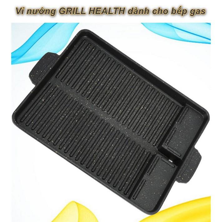 Vỉ nướng GRILL HEALTH dành cho bếp gas - Home and Garden