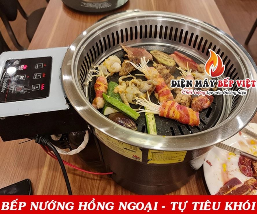 Bếp Nướng Hồng Ngoại Tự Tiêu Khói - Cảm ứng, Bếp Hồng Ngoại Âm Bàn