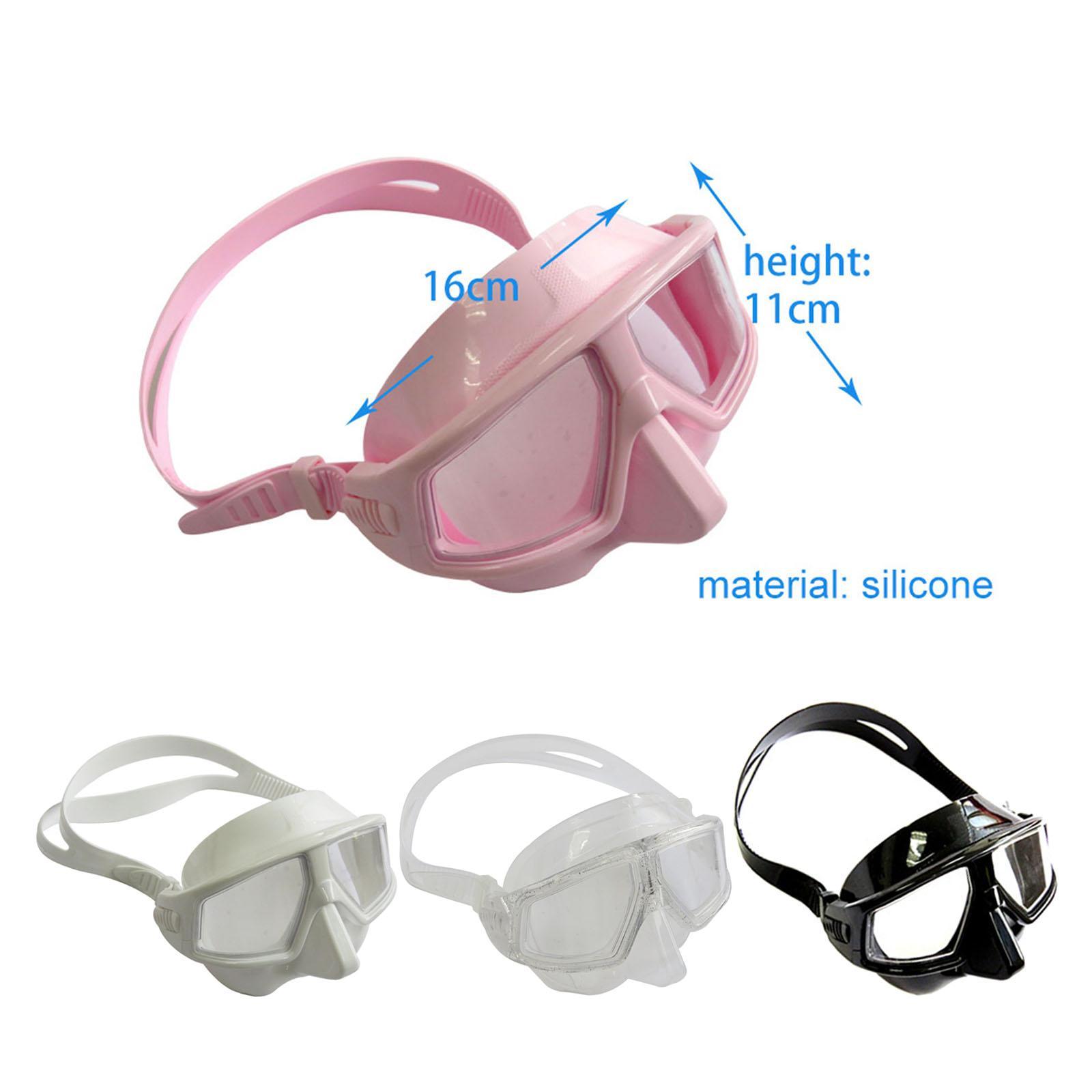 Dive Goggles Free Diving Goggles with Nose Cover Snorkel Goggles Panoramic Eyewear