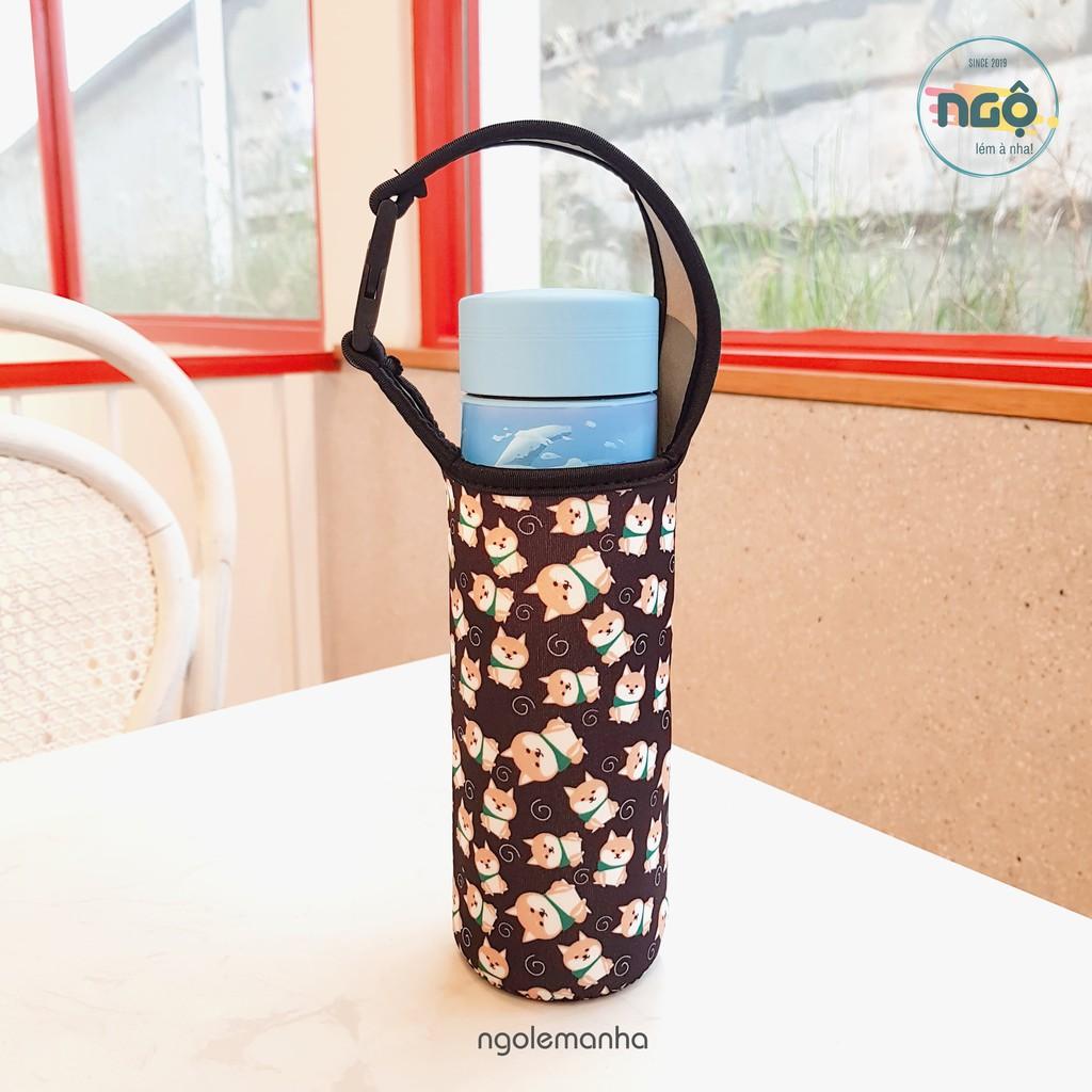 TÚI ĐỰNG BÌNH / LY GIỮ NHIỆT TIỆN LỢI < 650ml - Họa tiết tươi sáng