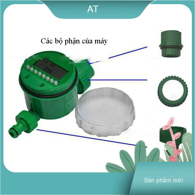 Đồng Hồ Hẹn Giờ Tưới Nước Cho Cây Vật Liệu Nhựa ABS Cao Cấp, Bền Nhỏ Gọn Tiện Dụng