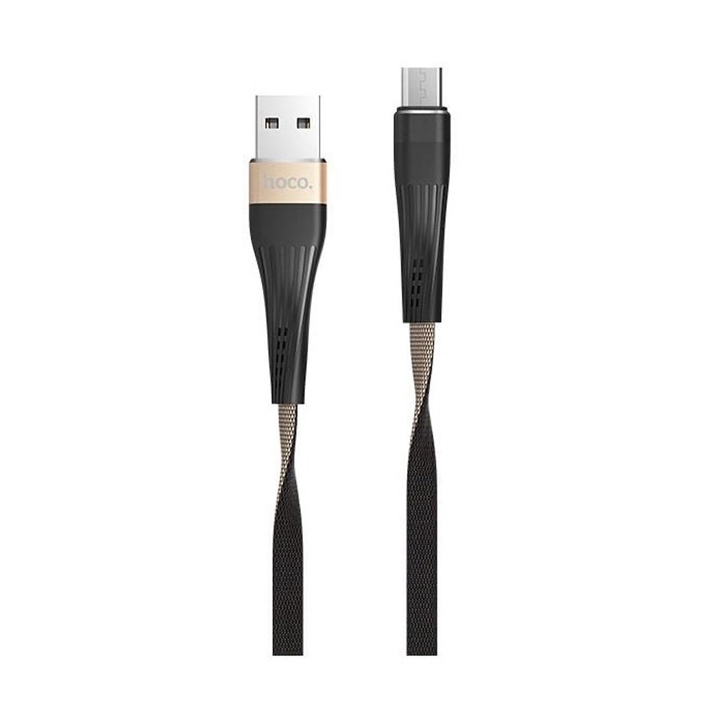 Cáp sạc nhanh dành cho Hoco U39 Slender cổng microUSB 2.4A dài 1.2M (3 MÀU) - HÀNG CHÍNH HÃNG