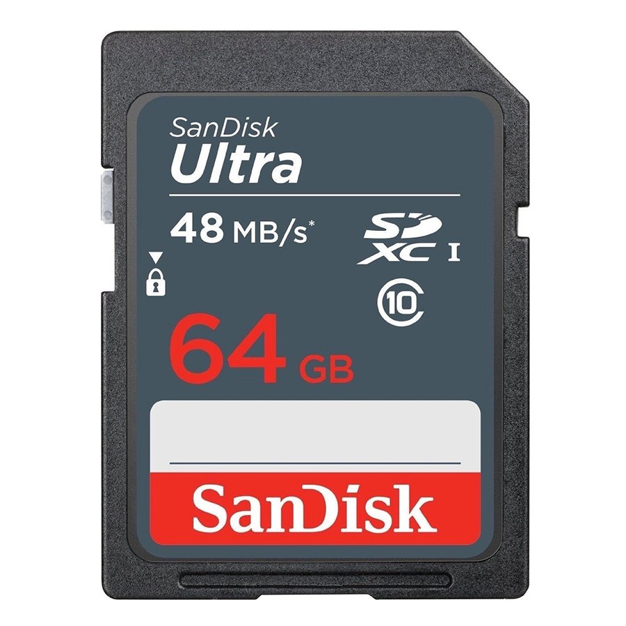 Thẻ nhớ 64GB SDXC Ultra C10 Read 48MB/s SanDisk - Hàng Chính Hãng