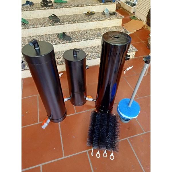 Lọc tách cặn bẩn,phâncá.lọc lắng, cây lắng phân dùng cho hồ cá bể cá phi ống 160_200 đã có vật liệu lọc chổi jmax