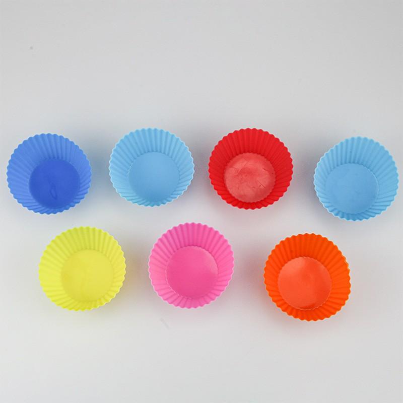 Khuôn cupcake silicon 7cm Dụng Cụ Làm Bánh Khuôn Làm Bánh Bông Lan, Muffin, Thạch, Rau Câu Tiện Lợi
