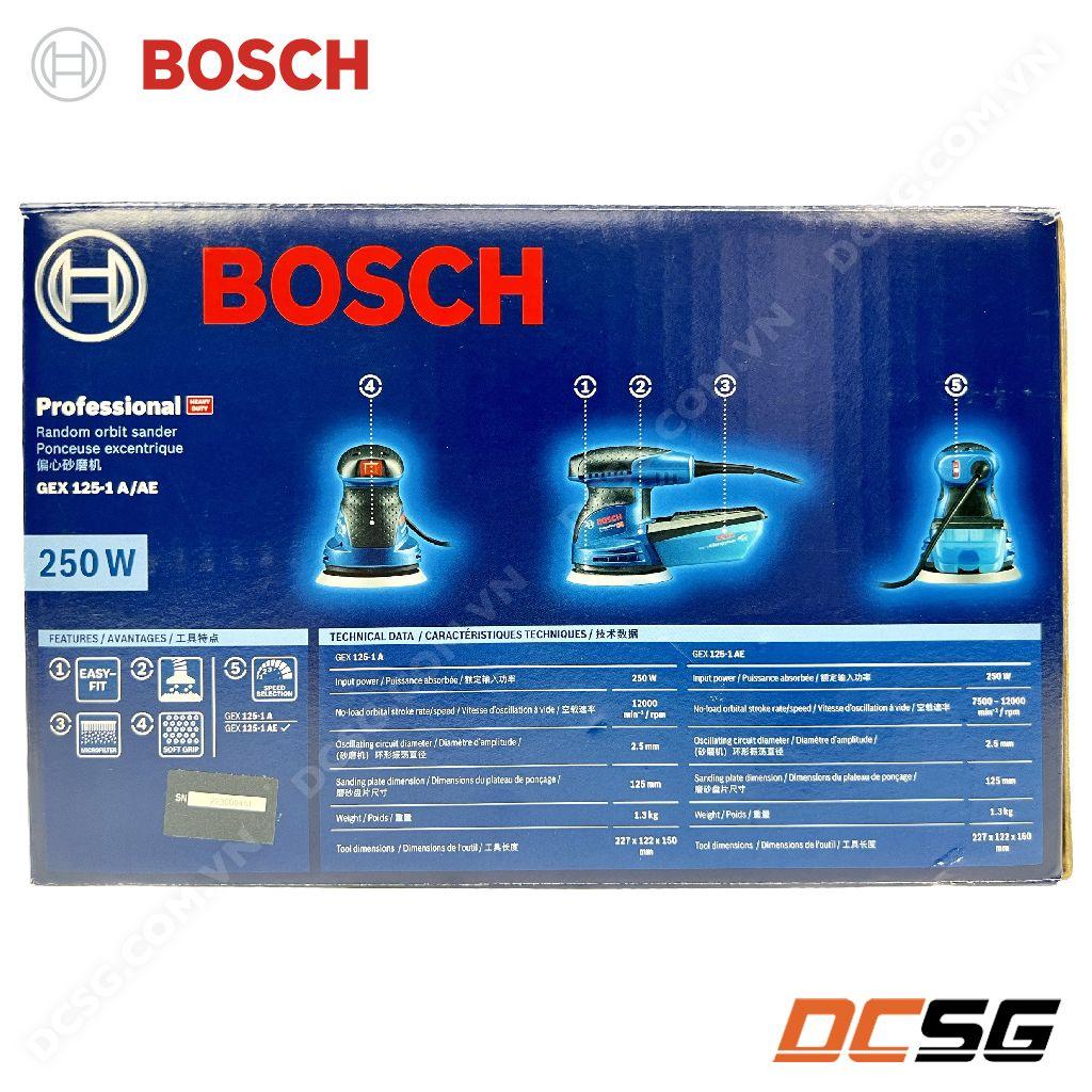 Máy chà nhám lệch tâm 125mm GEX125-1AE Bosch 06013875K0 | DCSG